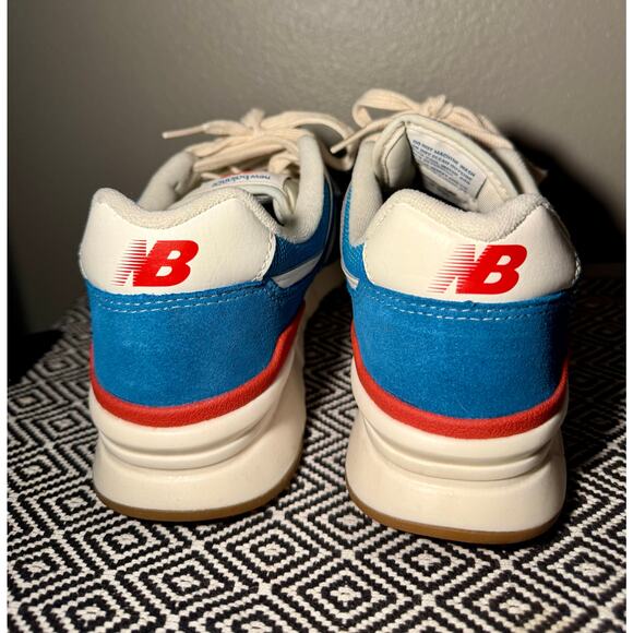 New Balance 997H CM997HRP Blue White Men Size 8 Sneaker Shoes - Picture 4 of 9